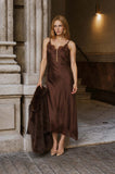The Amélie Satin Dress