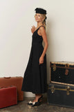 The Midnight Jacquard Tea-Length Dress