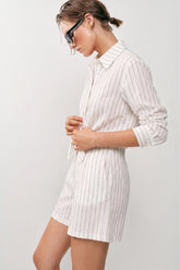 Hampton Pinstripe Bermuda Shorts