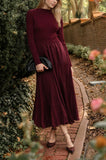 THE NOELLE SATIN KNIT MAXI DRESS