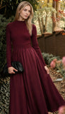 THE NOELLE SATIN KNIT MAXI DRESS