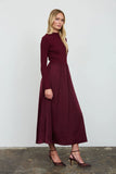 THE NOELLE SATIN KNIT MAXI DRESS