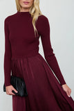THE NOELLE SATIN KNIT MAXI DRESS
