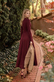 THE NOELLE SATIN KNIT MAXI DRESS