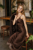 The Amélie Satin Dress