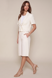 Riviera Linen Bermuda Shorts – Ivory