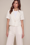 Riviera Linen Bermuda Shorts – Ivory